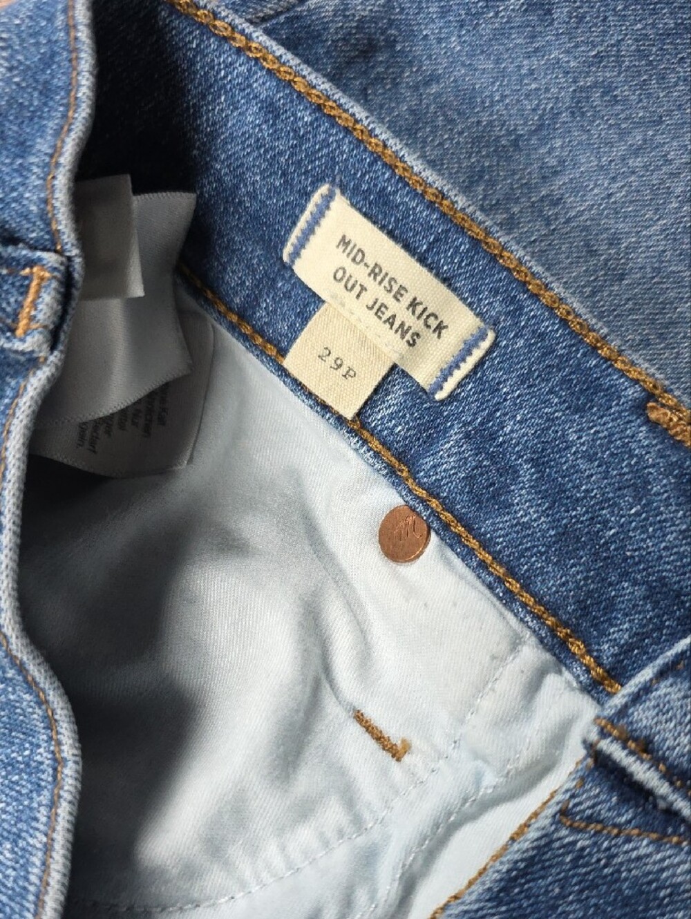 Madewell Flared Fray Crop Jeans with Raw Hem🌿ANTHROPOLOGIE Y2k Premium - Picture 3 of 9